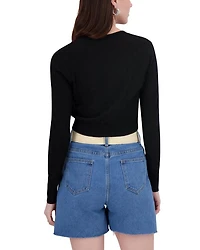 Checker Knit Cardigan