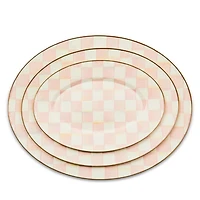 Rosy Check Medium Oval Platter
