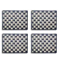 Navy Sinamay Placemats, Set of 4