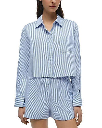 Simkhai Renata Cropped Shirt