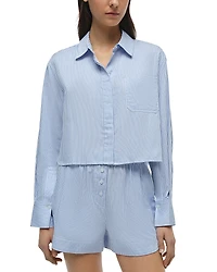 Simkhai Renata Cropped Shirt