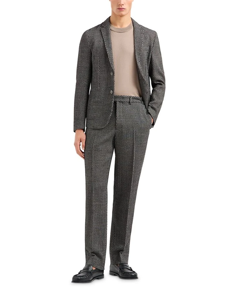 Textured Wool Trousers