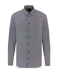 Regular Fit Micro Polka Dot Sport Shirt