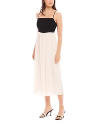 Anetta Contrast Midi Dress
