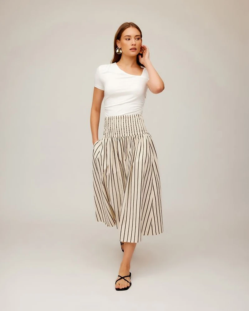 Rhea Striped Skirt