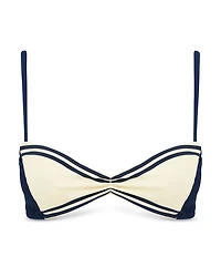 Marine Smocked Bralette Bikini Top