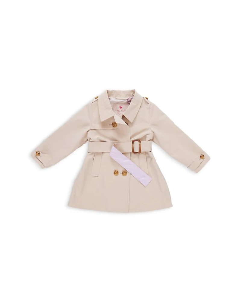 Girls' Trudy Water Resistant Trench Coat - Little Kid, Big Kid