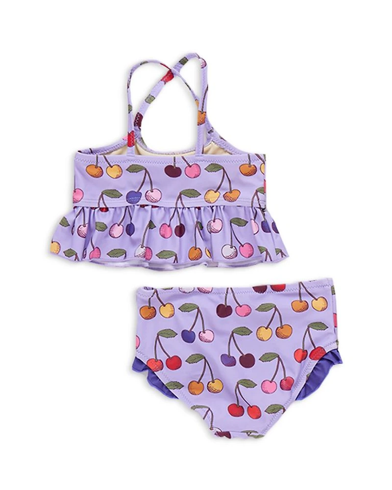 Girls' Joy Sleeveless Ruffle Top & Print Bottom Two Piece Swimwear - Baby