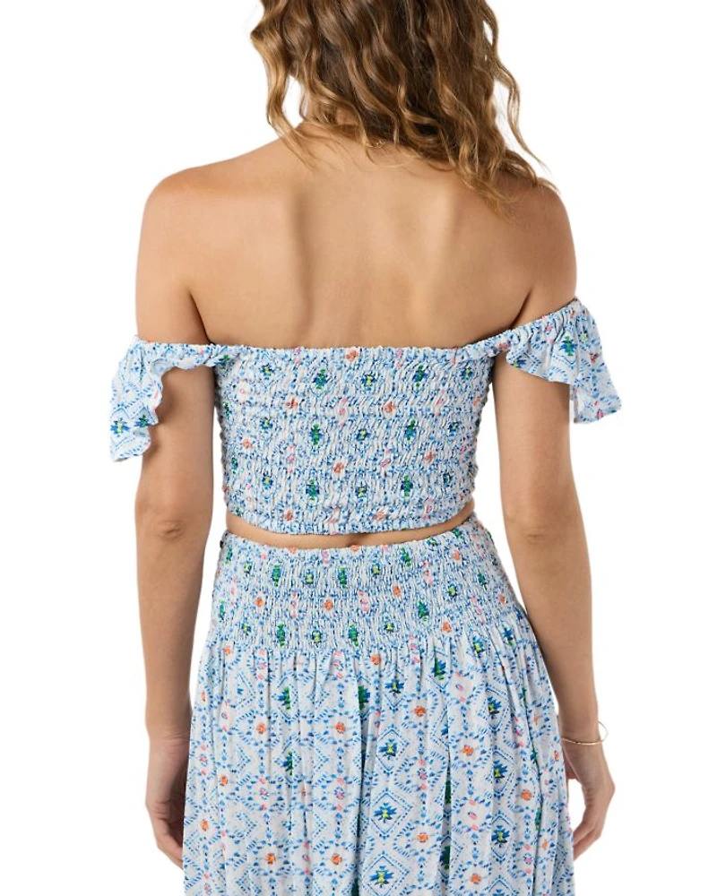 Hollie Sweetheart Crop Top Naturals