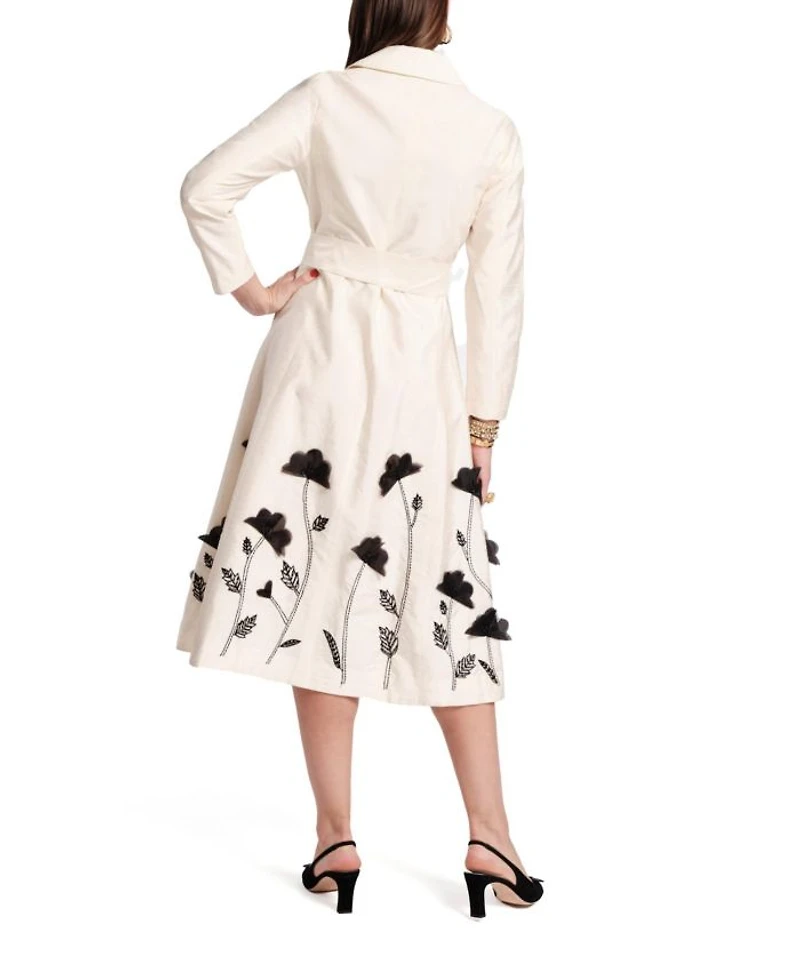 Lucille Dupioni Wrap Dress