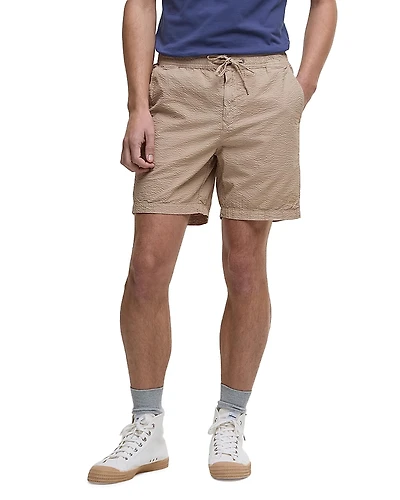 Barbour Seersucker Relaxed Fit Drawstring Shorts