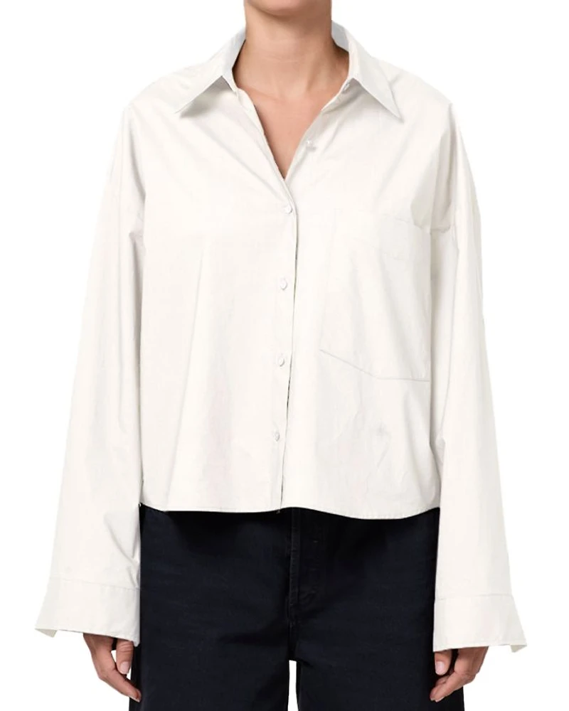 Naya Cropped Poplin Shirt
