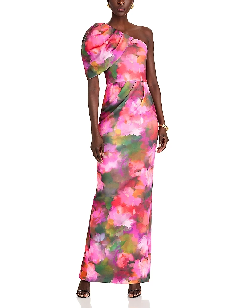 Black Halo Egan Floral Gown