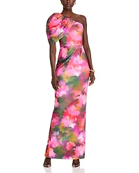 Black Halo Egan Floral Gown