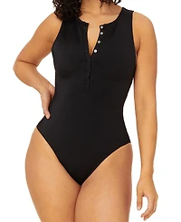 Andie Women's Malibu Snap Front One Piece Swimsuit
