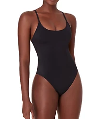 Andie Women's Amalfi Scoop Neck Long Torso One Piece Swimsuit