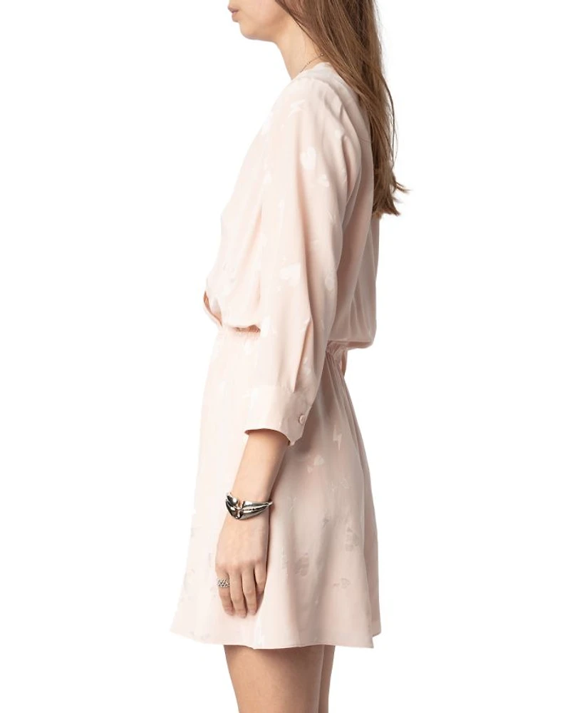 Rucus Silk Flash Heart Dress