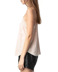 Christy Silk Flash Heart Camisole