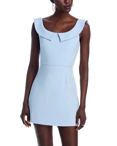The Whisper Collar Mini Dress