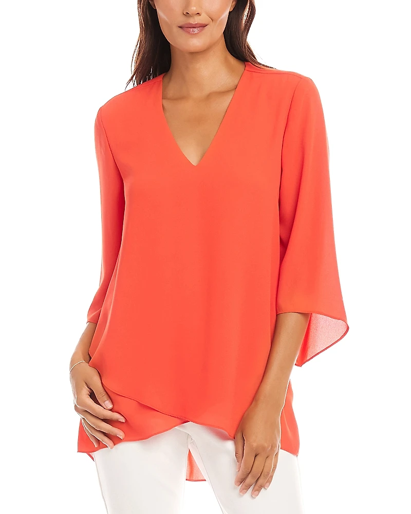 Karen Kane Bracelet Sleeve Asymmetric Top