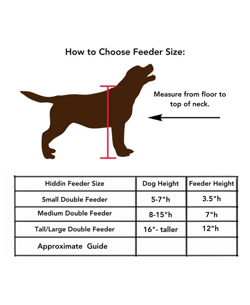 Medium Triple Bowl Pet Feeder, 1 Quart Bowls