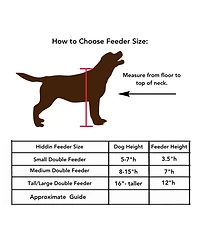 Medium Triple Bowl Pet Feeder, 1 Quart Bowls
