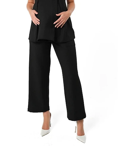 Marion Women's Wide Leg Maternity Work Pant
