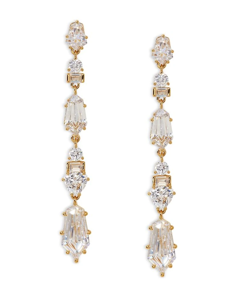 Luxor Kite Cubic Zirconia Linear Earrings