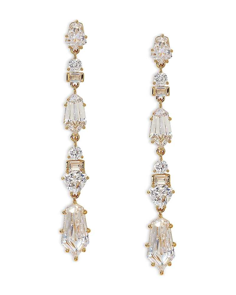 Nadri Luxor Kite Cubic Zirconia Linear Earrings