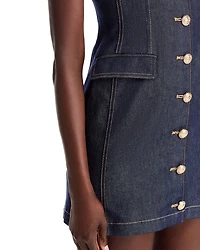 Brunella Sheen Denim Mini Dress