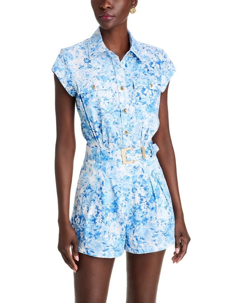 Morgan Floral Poplin Romper