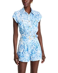 Morgan Floral Poplin Romper
