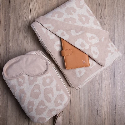 Pink Lemonade Leopard Print Travel Set