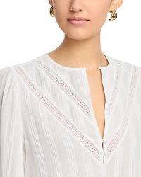 Lace Trim Blouse