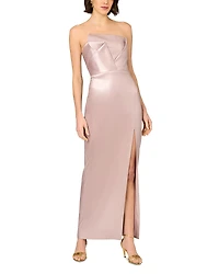 Aidan Mattox Foiled Mikado Gown