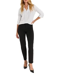 Ruffle V Neck Long Sleeve Shirt