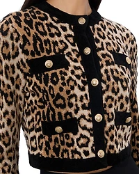 Claira Leopard Print Cardigan