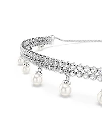 Ariana Grande Imitation Pearl & Crystal Dangle Choker Necklace, 11.75-16.5"