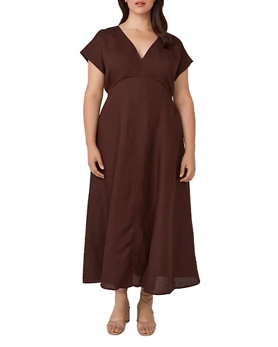 Aubrey V Neck Midi Dress