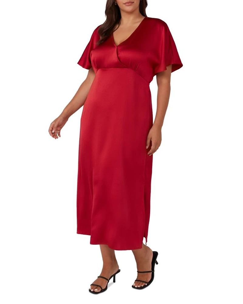 Artemis Satin Midi Dress