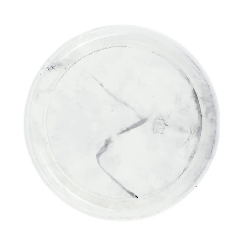 Vietri Florentine Wooden Accessories Marble Look Small Round Tray