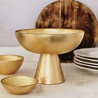 Moon Glass Small Pedestal Bowl