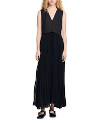 Pleated Maxi Dress