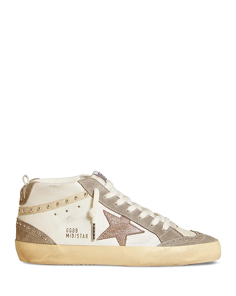 Golden Goose Unisex Mid Star Lace Up Sneakers