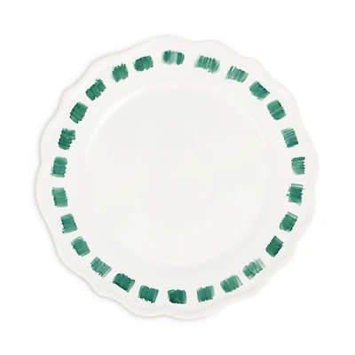 Lisbon Green Stitch Dinner Plate