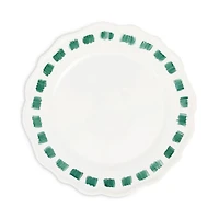Lisbon Green Stitch Dinner Plate