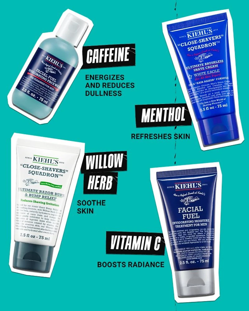 Kiehl's Since 1851 Grooming Regimen Men's Skincare Set ($88 value)