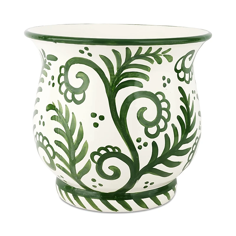 Vietri Verde Garden Round Planter