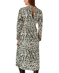 Cut Stems Ruched Side Dress