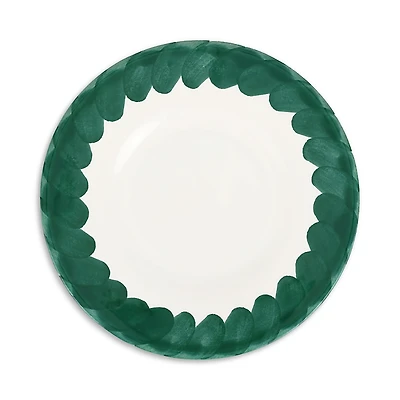 Vietri Lisbon Green Brushstroke Salad Plate